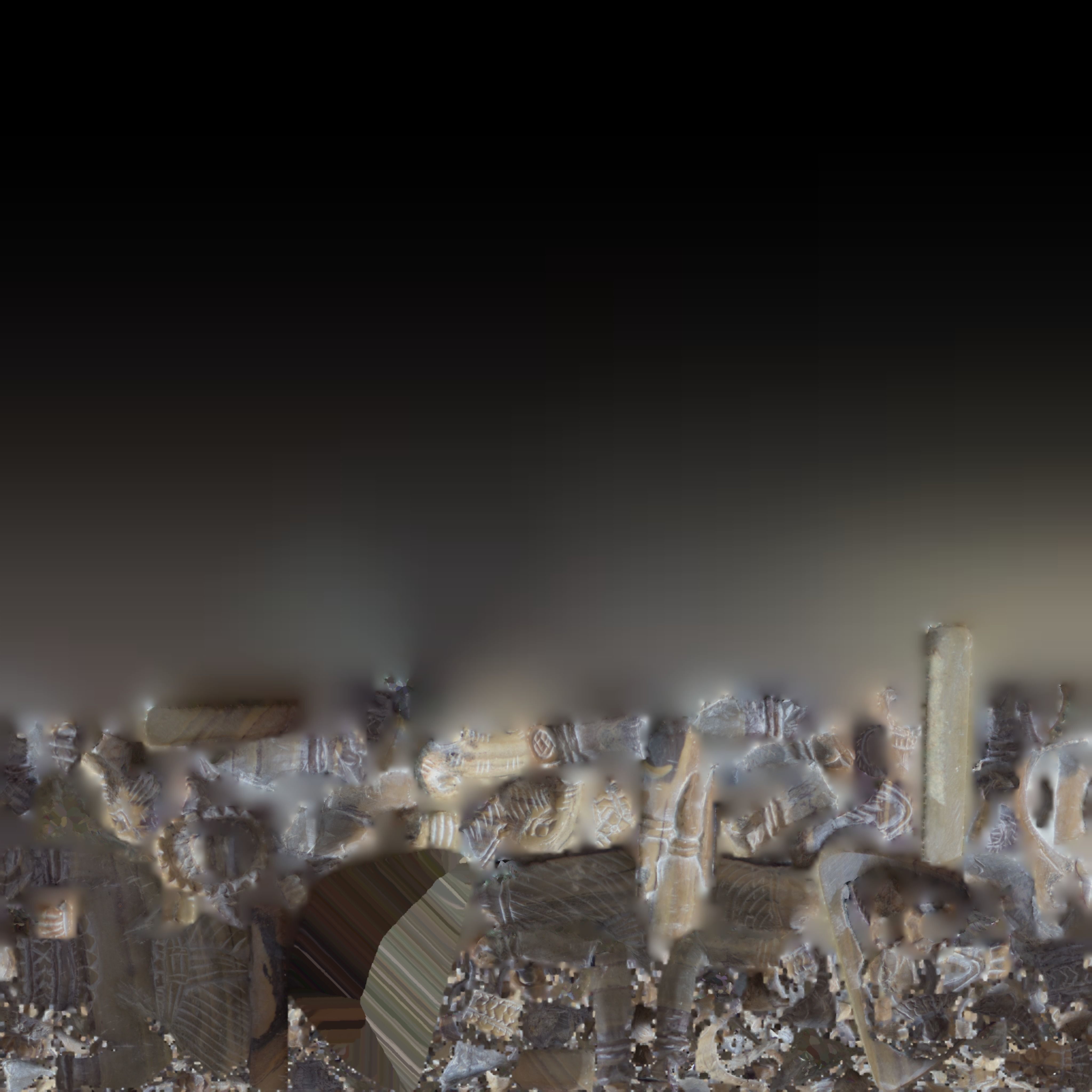 Ganesh stone statue of ganesha 3D model_12