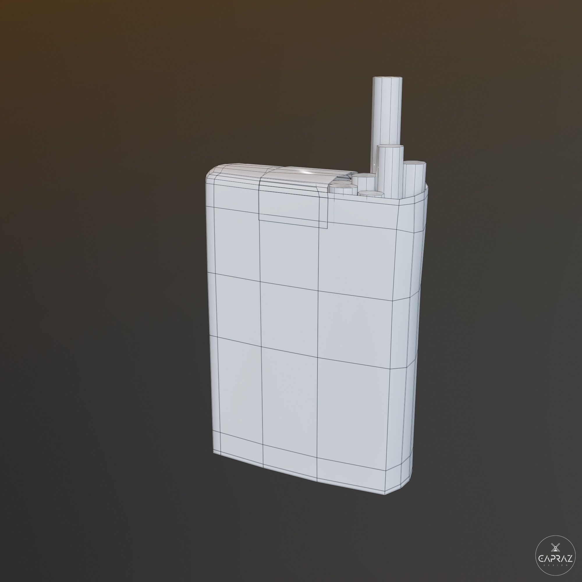 Cigarette Pack - Lucky Strike - PBR Low-poly 3D model_17