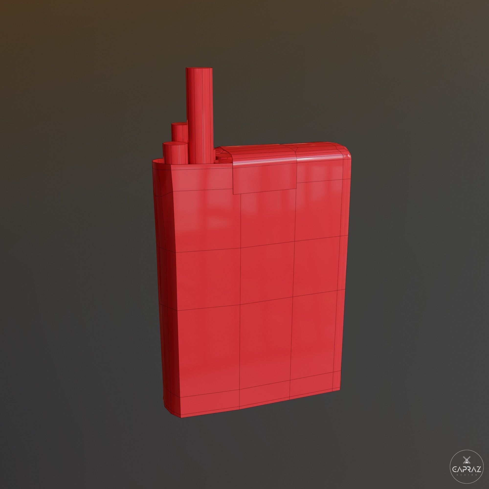 Cigarette Pack - Lucky Strike - PBR Low-poly 3D model_19