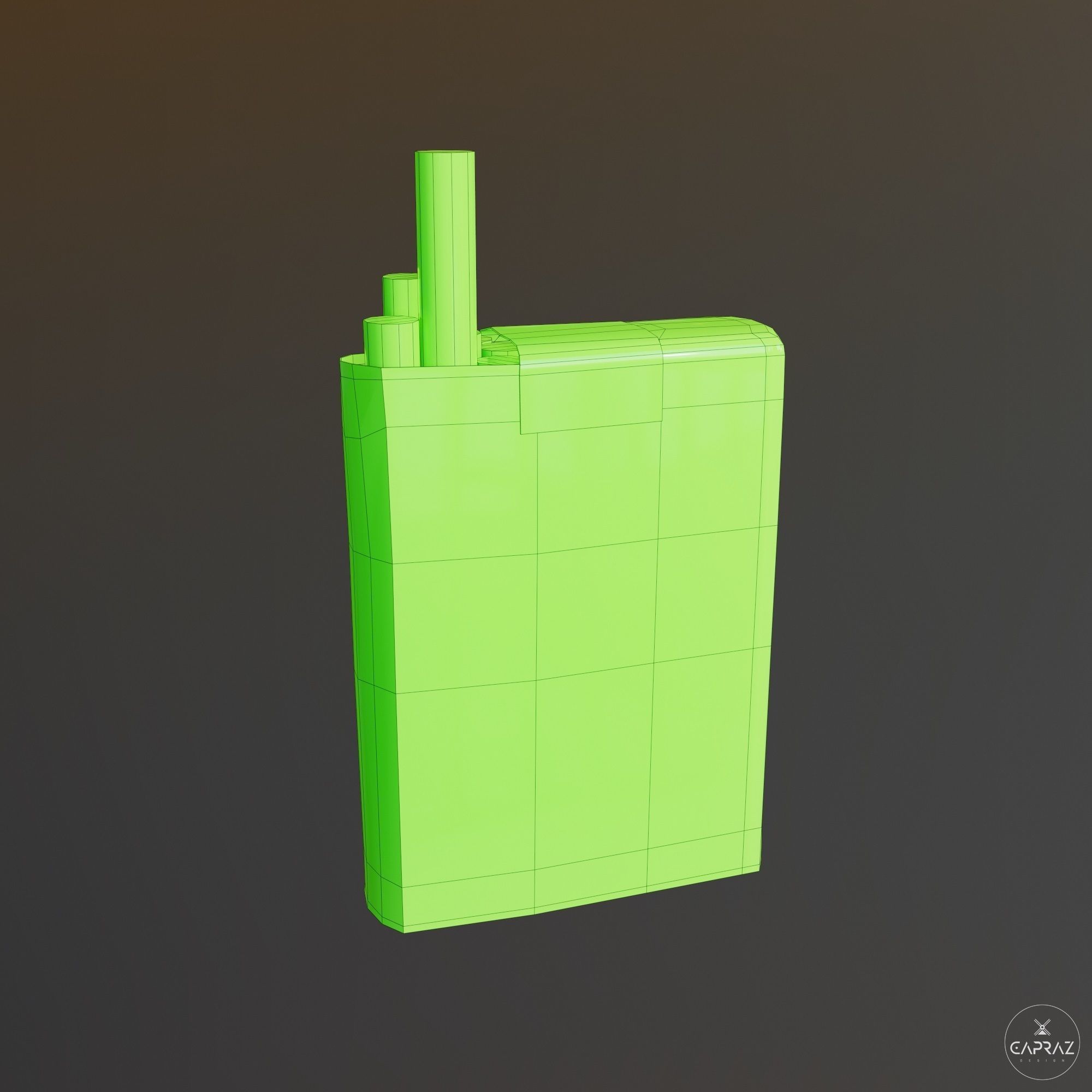 Cigarette Pack - Lucky Strike - PBR Low-poly 3D model_20
