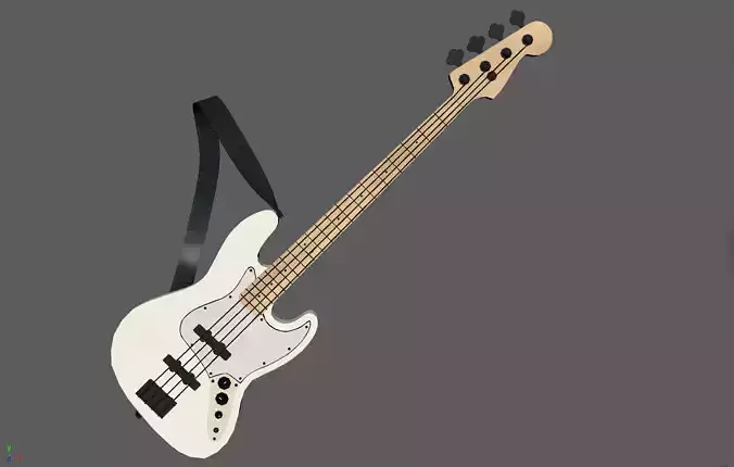 bass guitar 3D model
