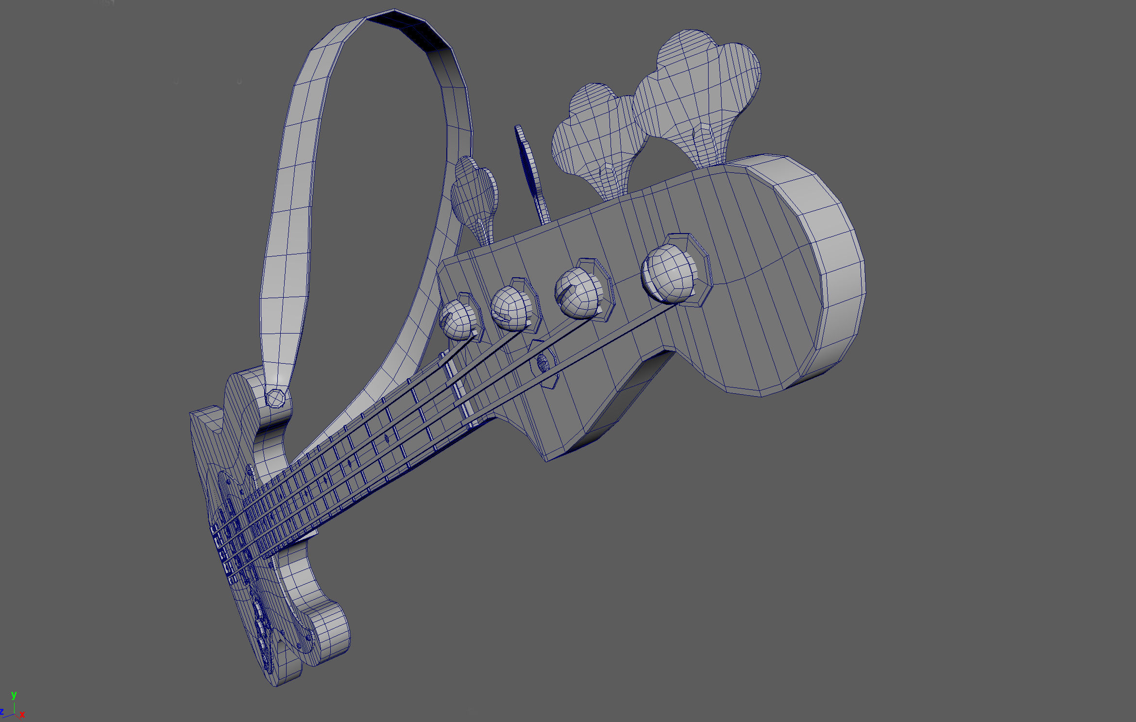 bass guitar 3D model_3