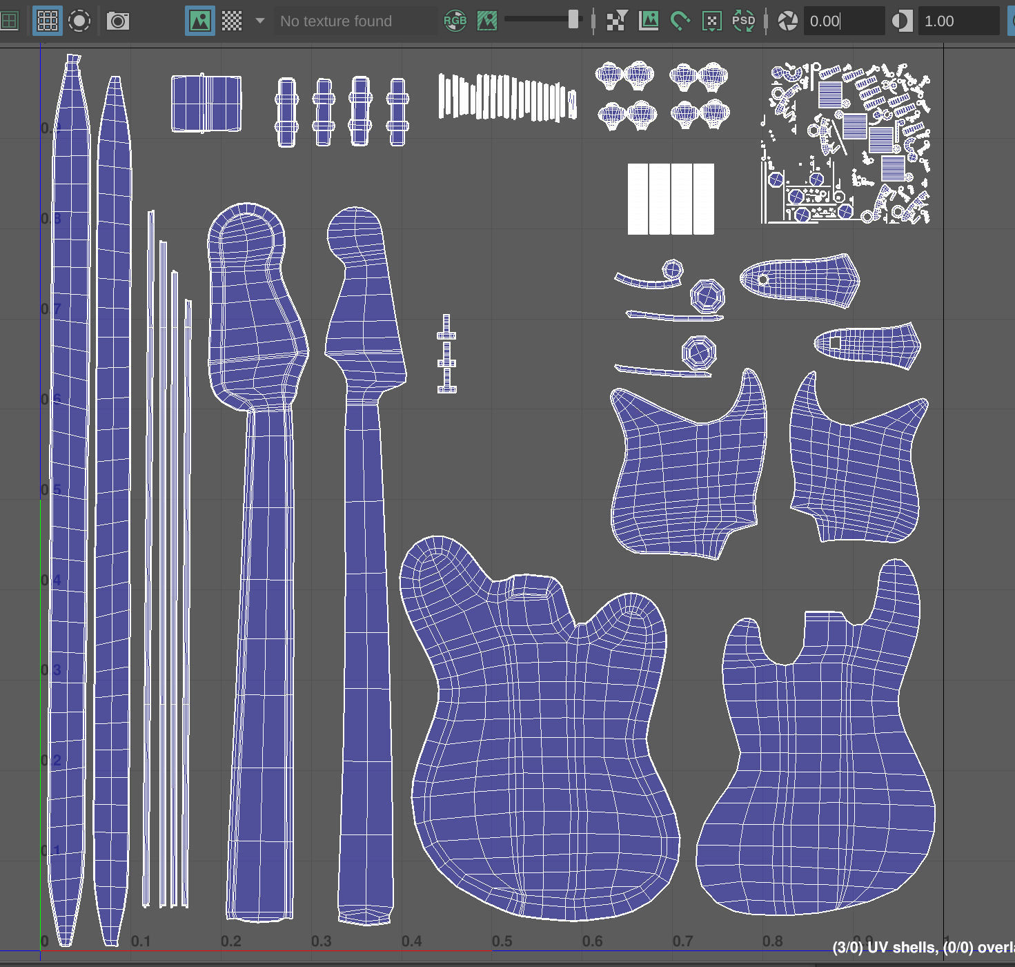bass guitar 3D model_5