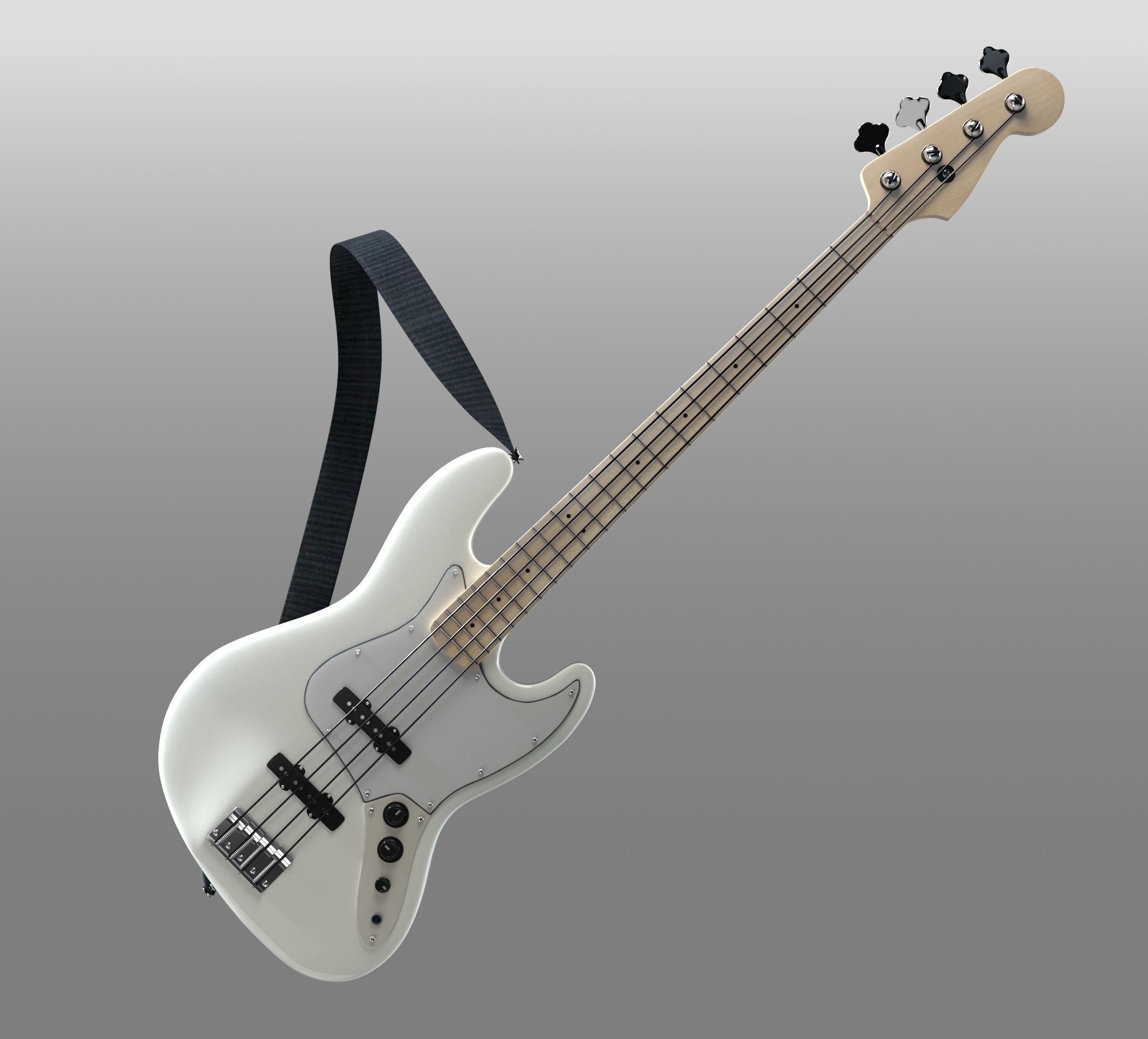 bass guitar 3D model_6