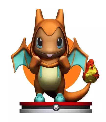 Charmander Hoodies Charizard 3D print model