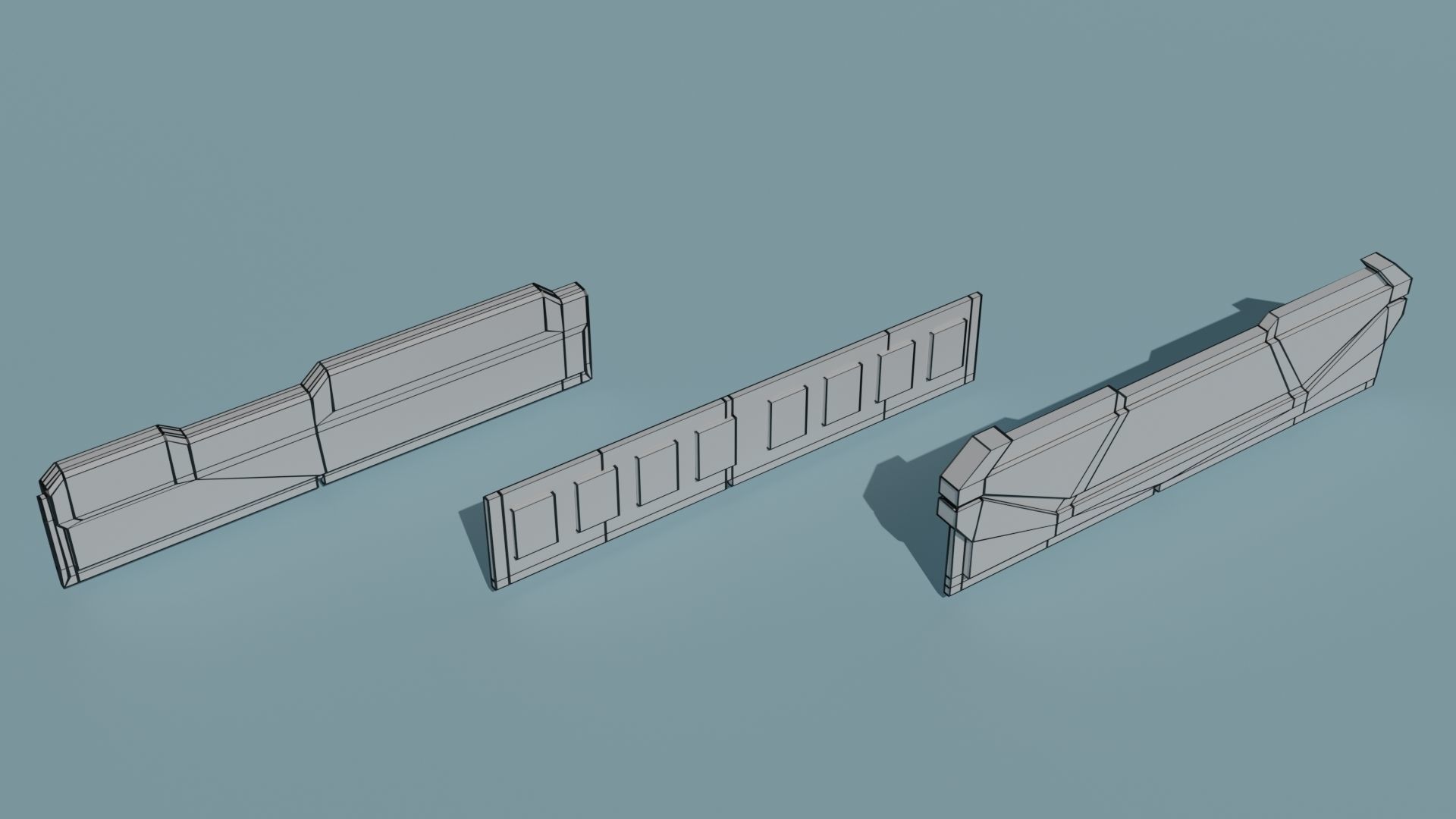 Computer Parts Low-poly 3D model_14