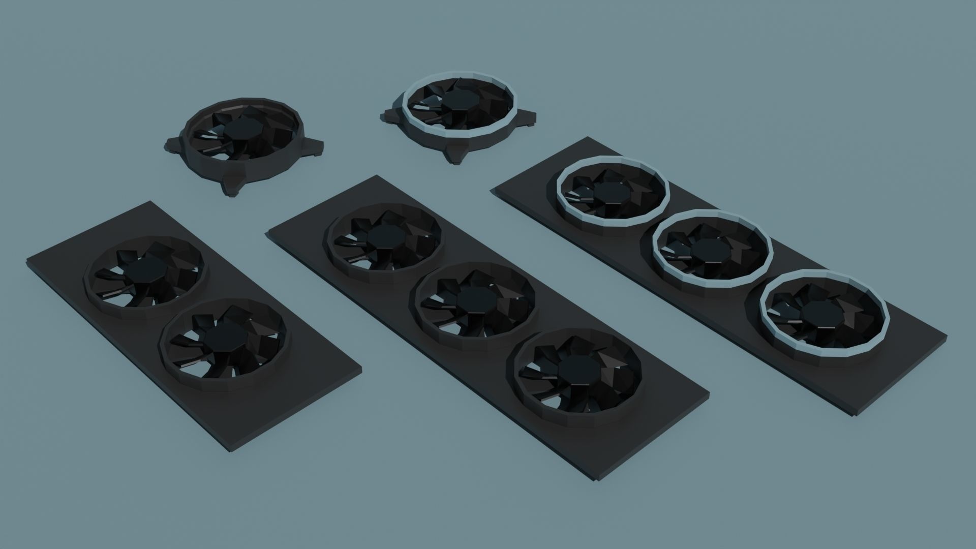 Computer Parts Low-poly 3D model_19