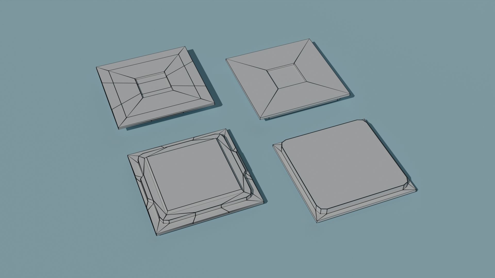 Computer Parts Low-poly 3D model_8
