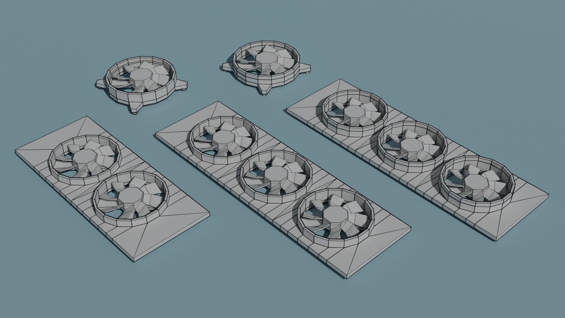 Computer Parts Low-poly 3D model_20