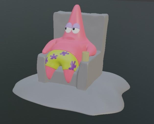 Patrick Star From SpongeBob SquarePants 3D print model_6