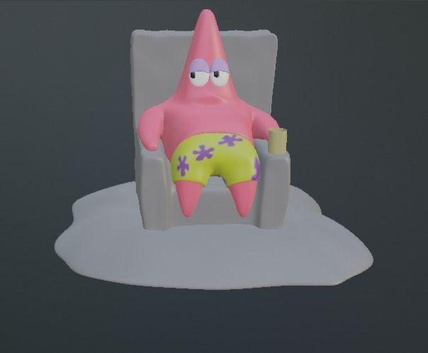 Patrick Star From SpongeBob SquarePants 3D print model_8