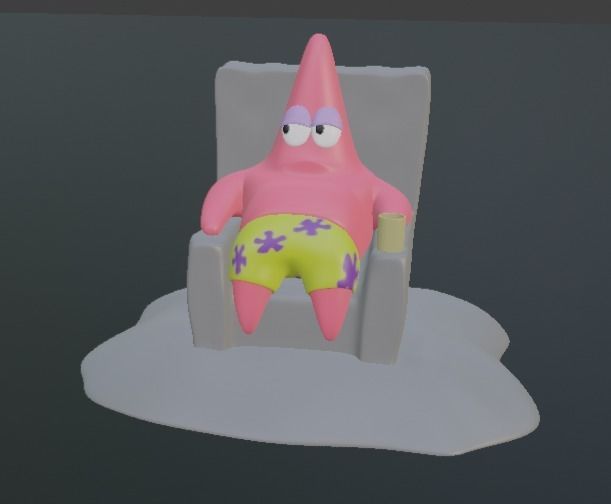 Patrick Star From SpongeBob SquarePants 3D print model_7