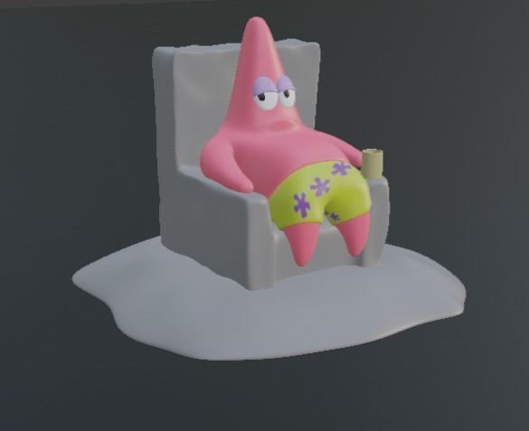 Patrick Star From SpongeBob SquarePants 3D print model_11
