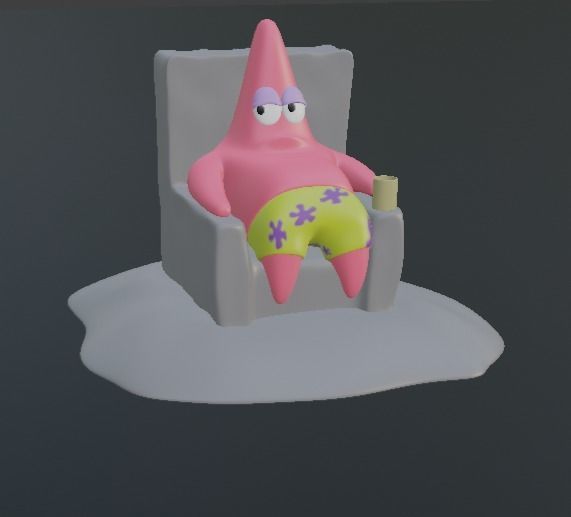 Patrick Star From SpongeBob SquarePants 3D print model_9