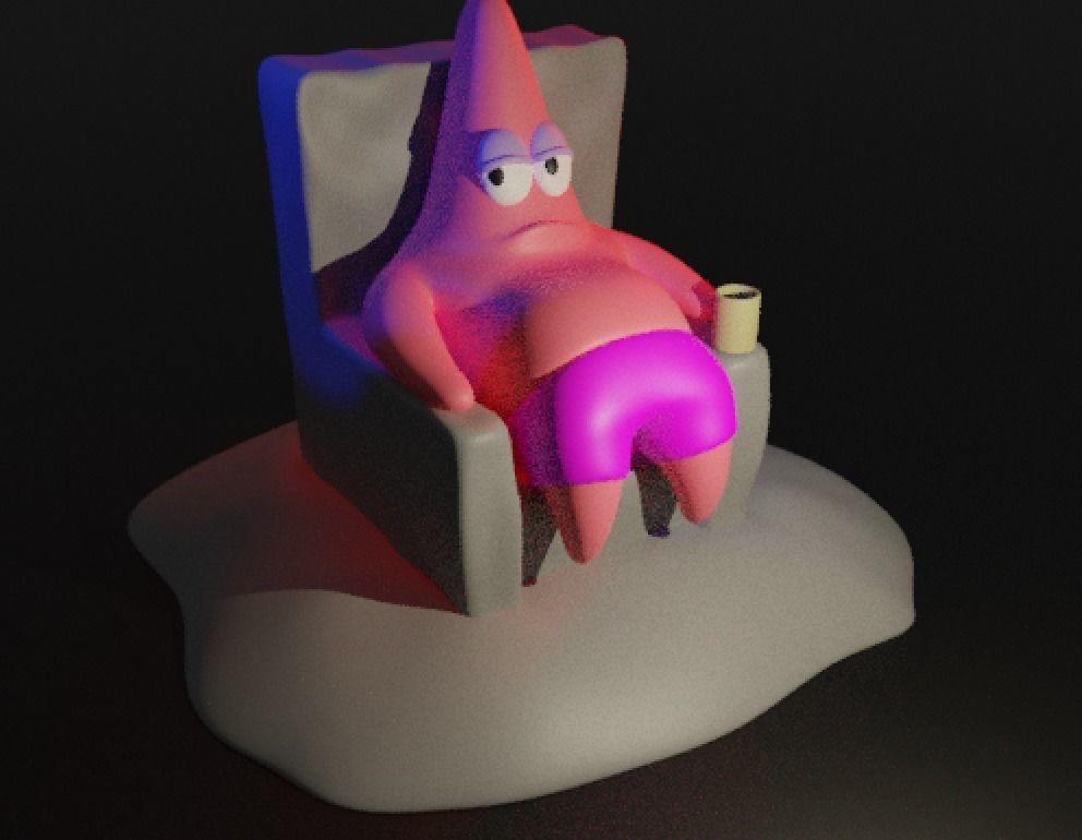 Patrick Star From SpongeBob SquarePants 3D print model_21