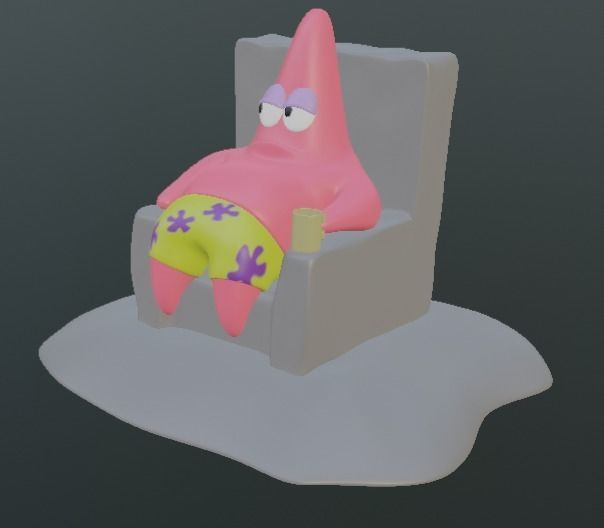 Patrick Star From SpongeBob SquarePants 3D print model_5