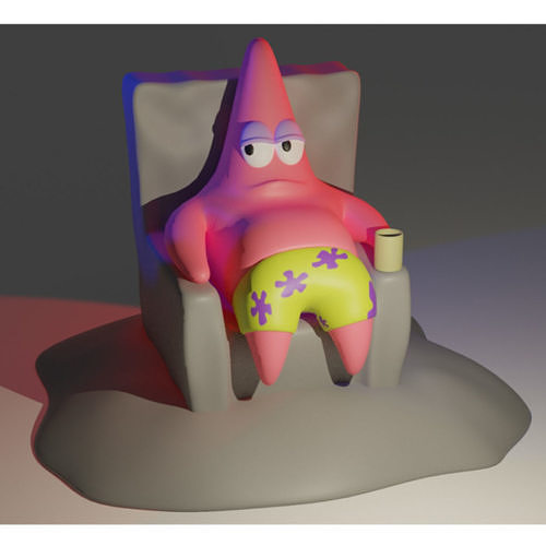 Patrick Star From SpongeBob SquarePants 3D print model