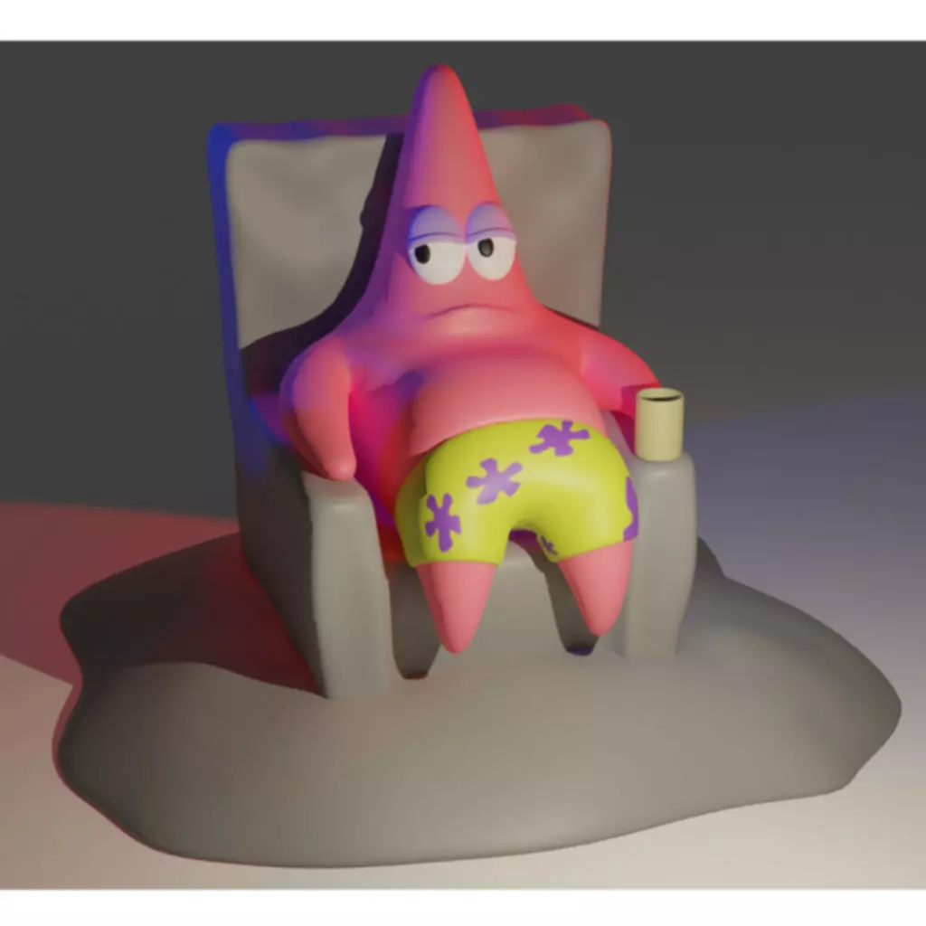 Patrick Star From SpongeBob SquarePants 3D print model_0