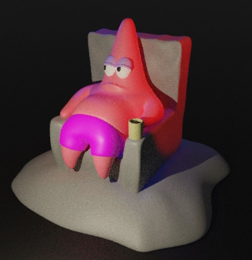 Patrick Star From SpongeBob SquarePants 3D print model_22