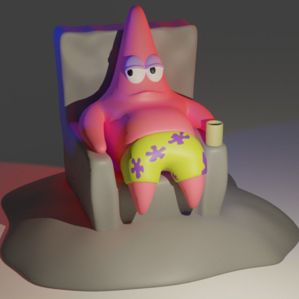 Patrick Star From SpongeBob SquarePants 3D print model_28