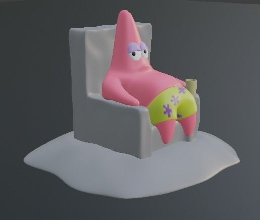 Patrick Star From SpongeBob SquarePants 3D print model_12