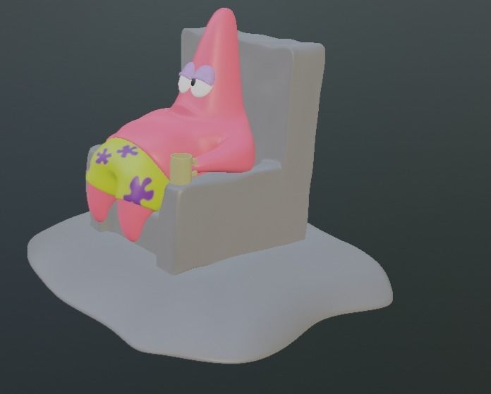 Patrick Star From SpongeBob SquarePants 3D print model_4