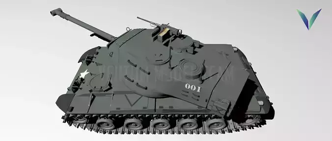 M-41 Walker Bulldog  3D model