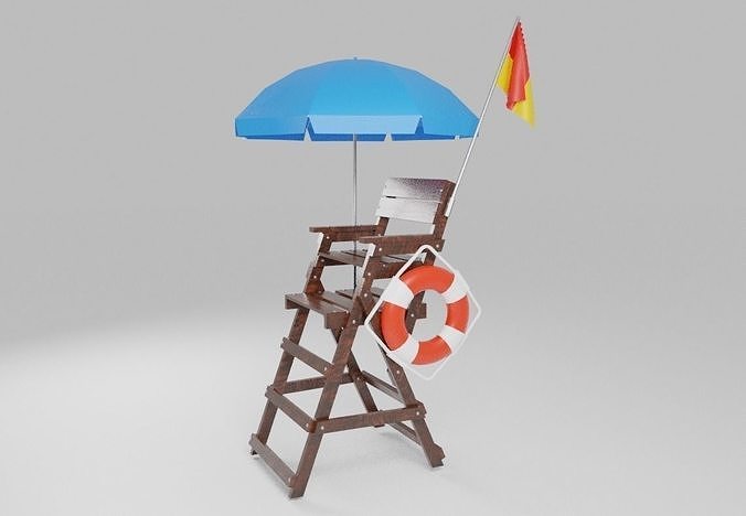 Lifeguard Chair 3D model