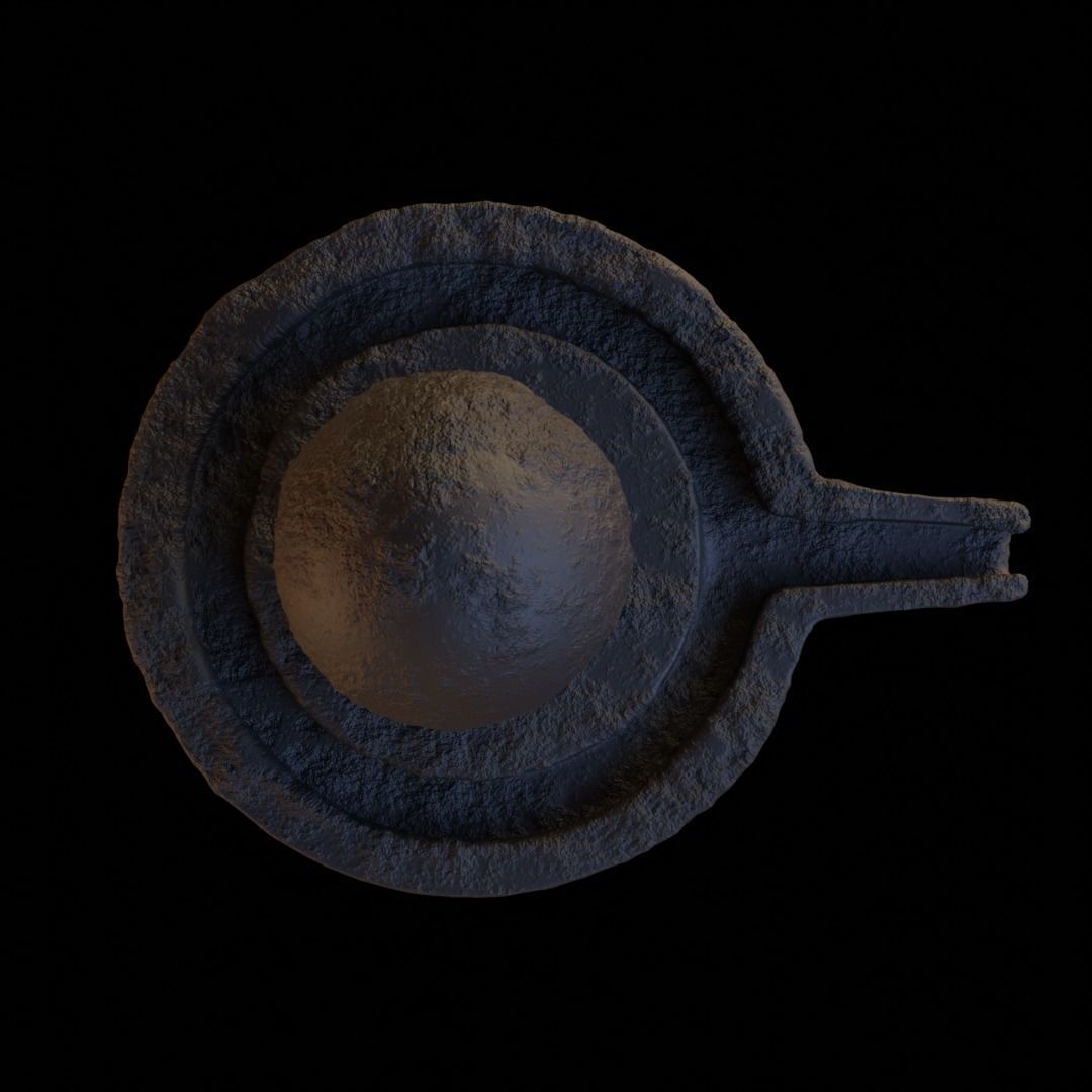 Shivling statue of lord shiva Low-poly 3D model_6