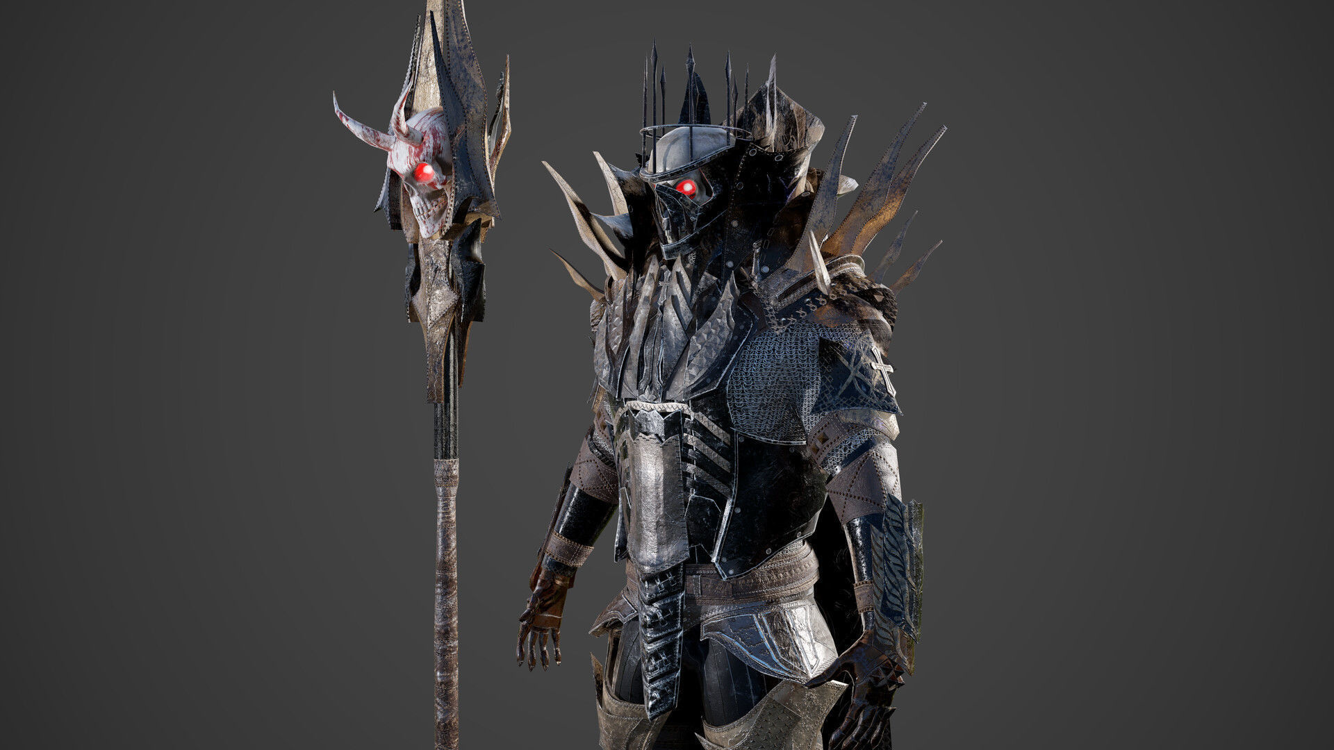 King of Darkness Low-poly 3D model_8