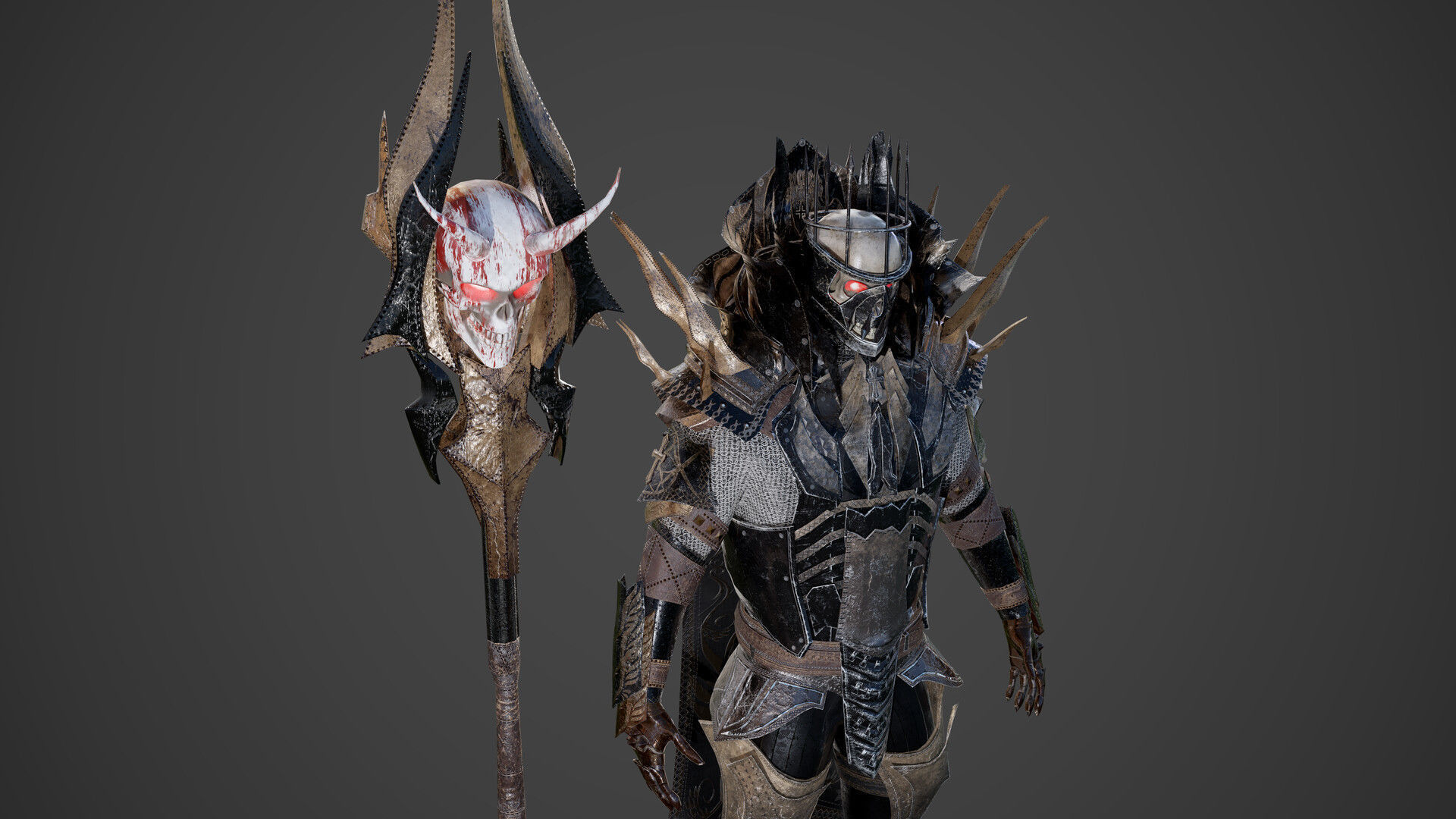 King of Darkness Low-poly 3D model_12