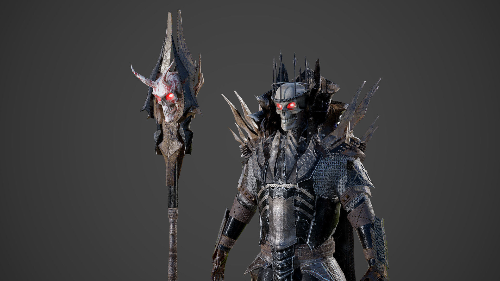 King of Darkness Low-poly 3D model_6