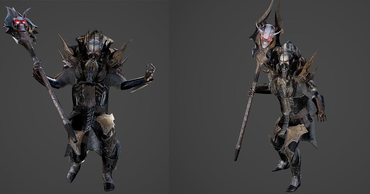 King of Darkness Low-poly 3D model_4