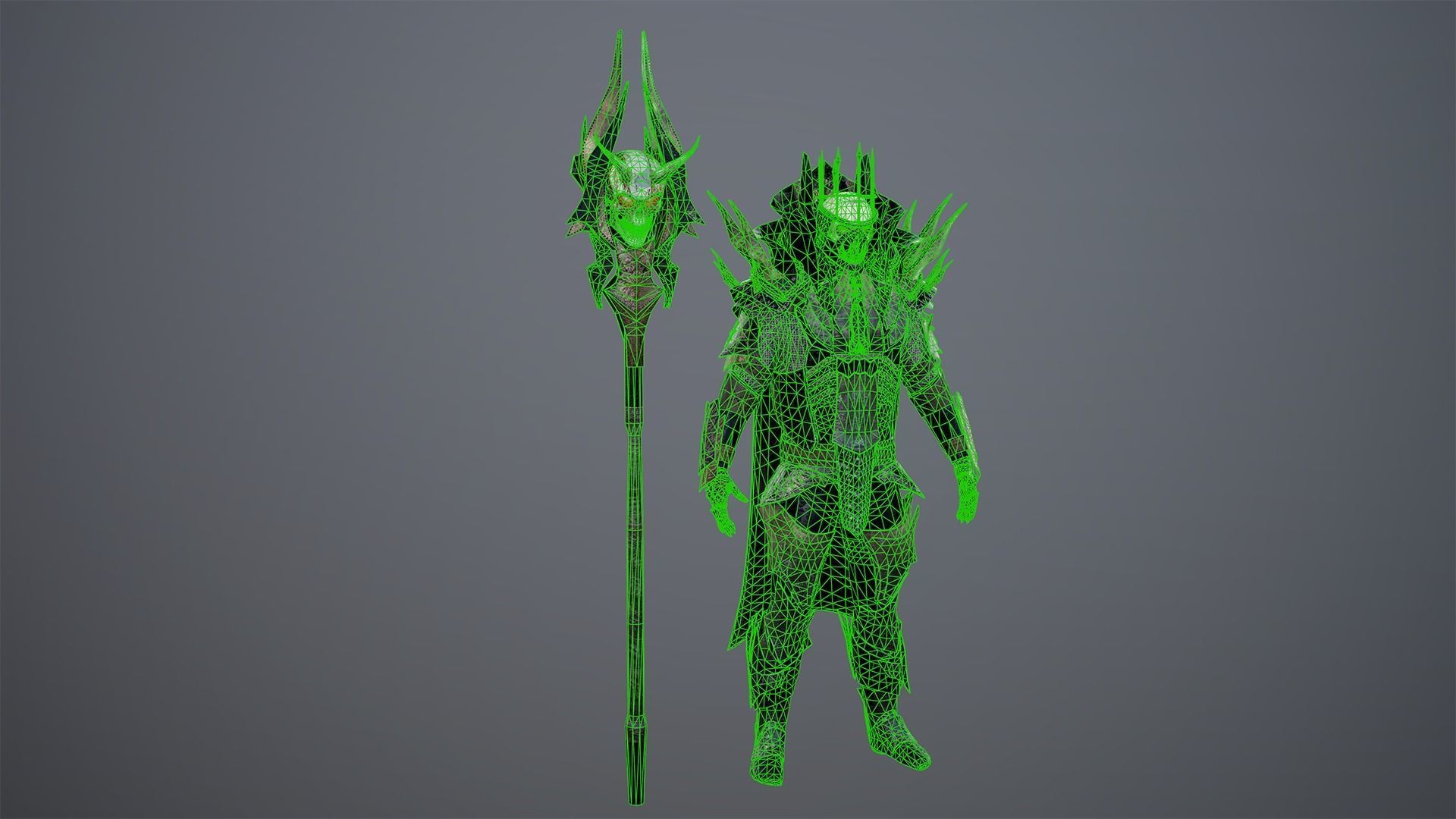 King of Darkness Low-poly 3D model_21