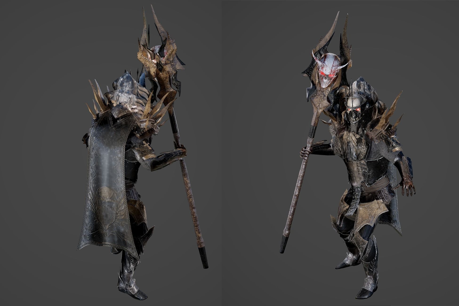 King of Darkness Low-poly 3D model_5