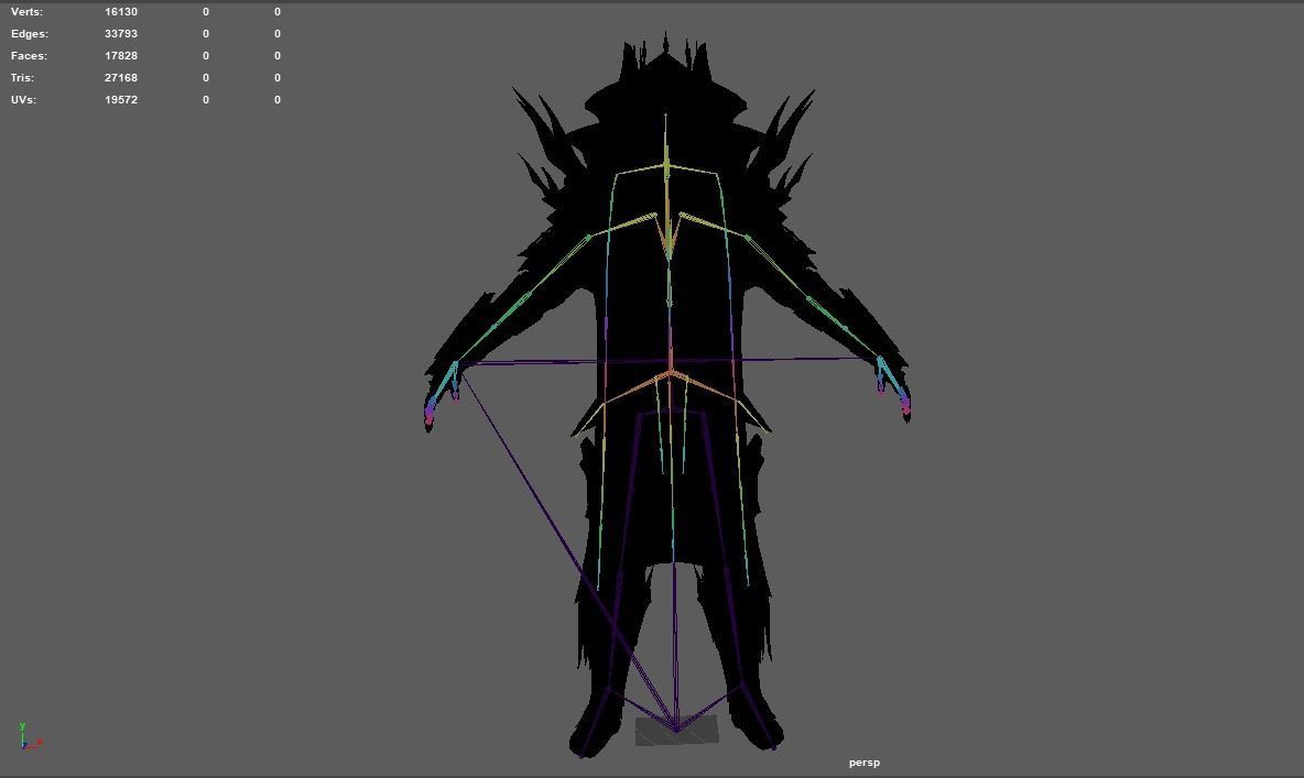 King of Darkness Low-poly 3D model_22