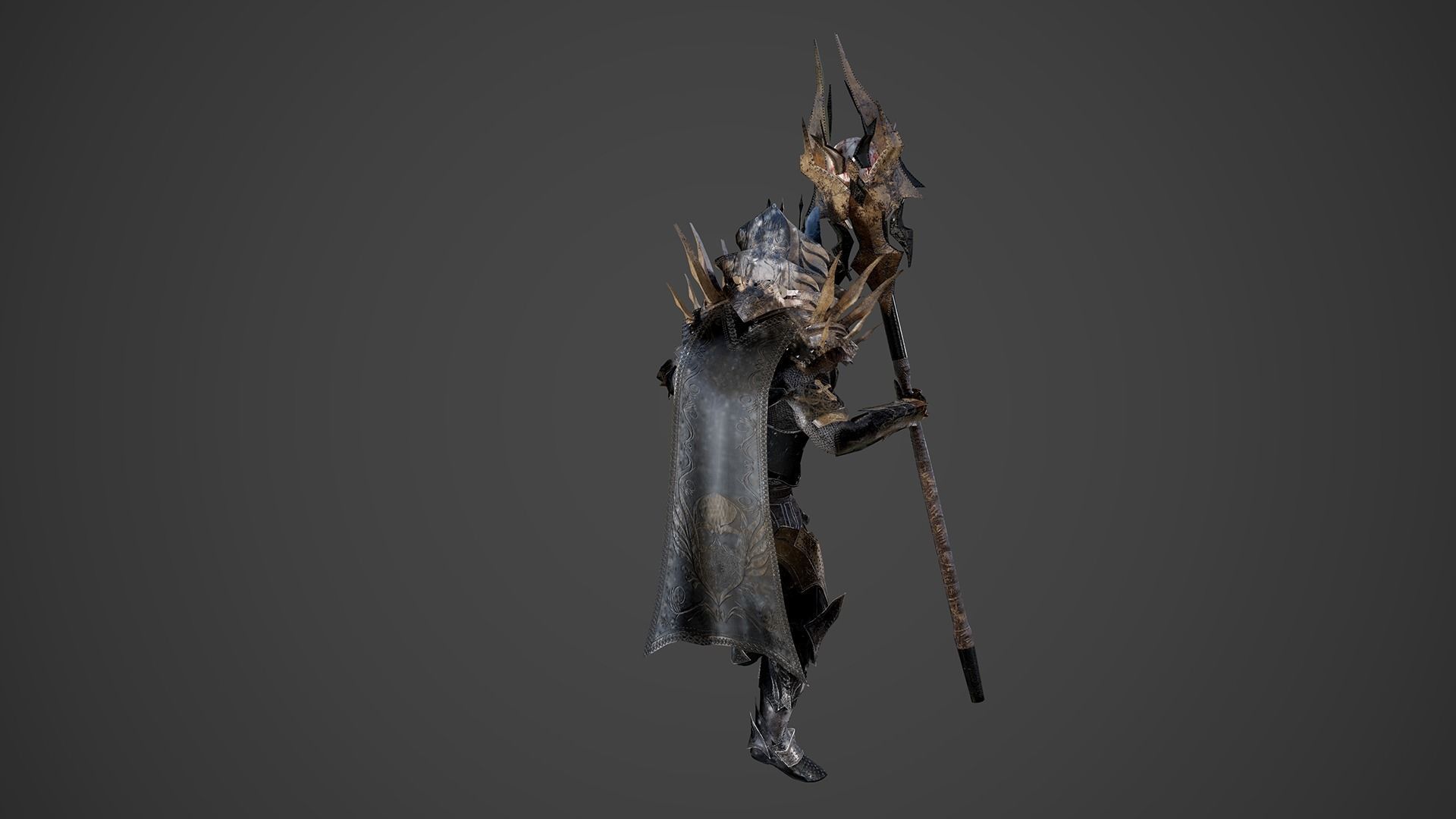 King of Darkness Low-poly 3D model_17