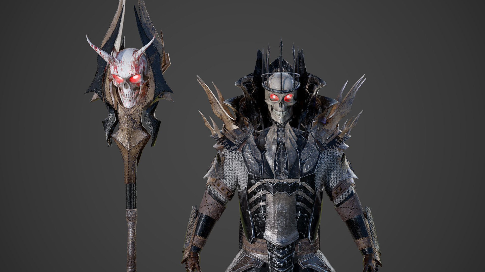 King of Darkness Low-poly 3D model_9