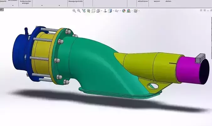 Water Jet drive 3D model