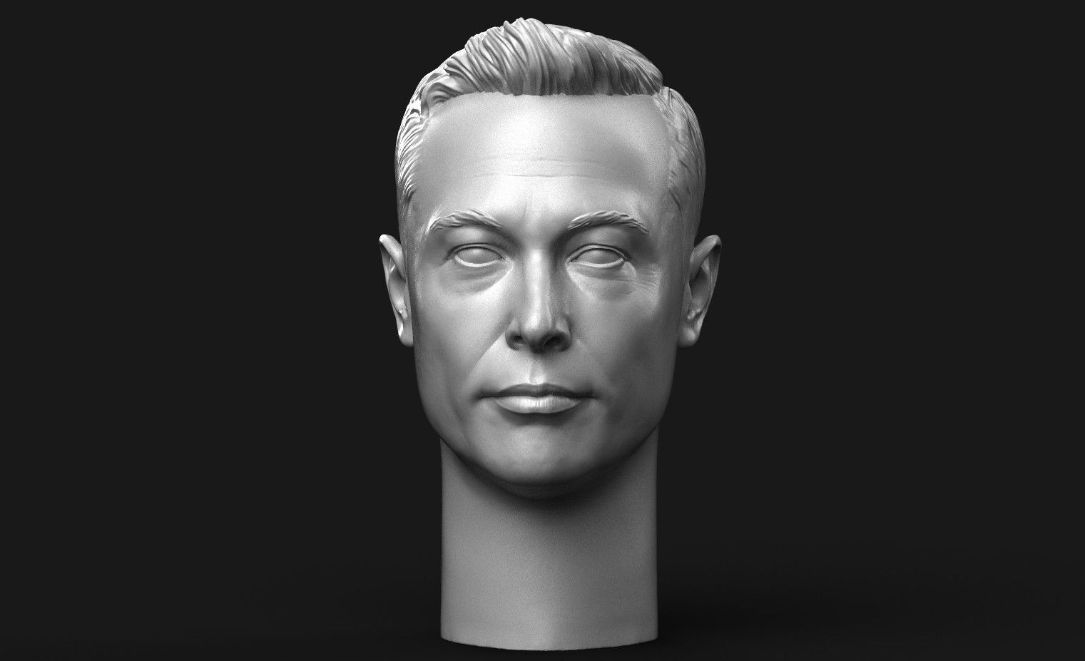 Elon Musk Head 3D print model_1