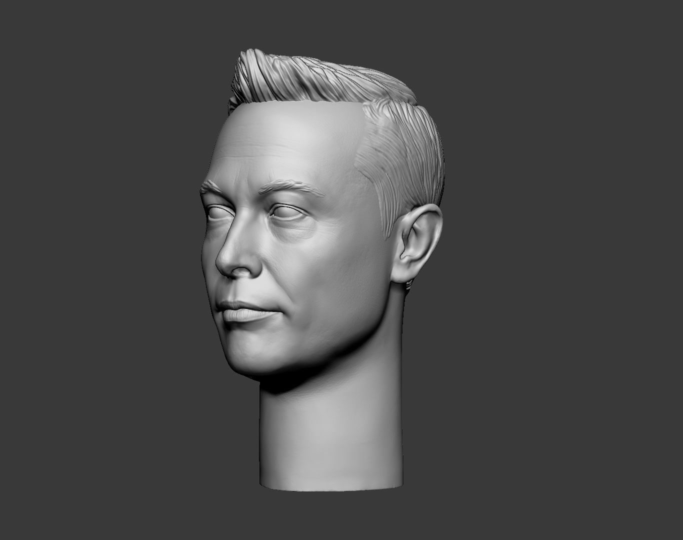 Elon Musk Head 3D print model_16