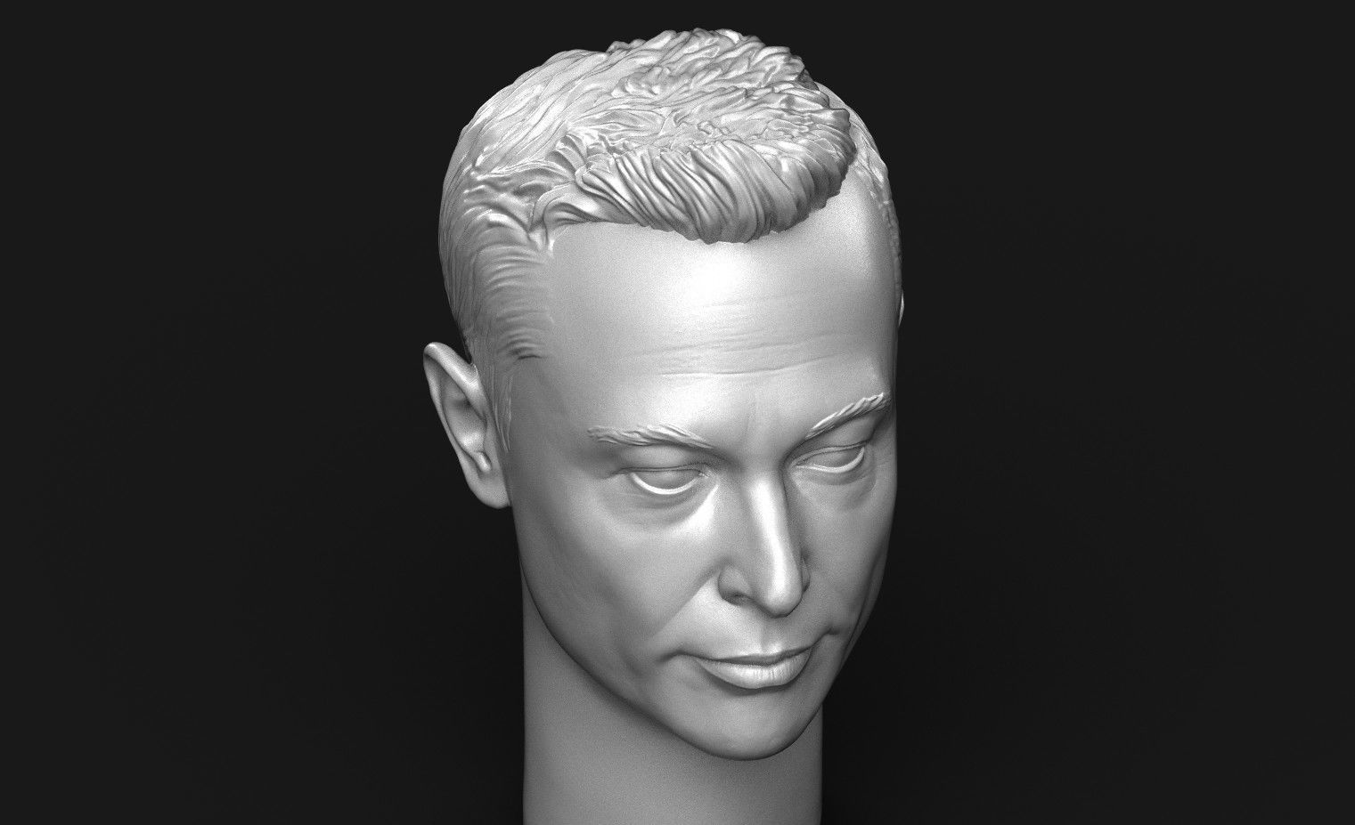 Elon Musk Head 3D print model_4
