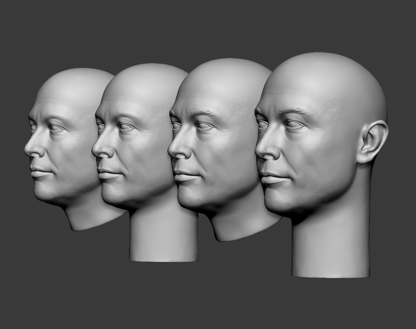Elon Musk Head 3D print model_26