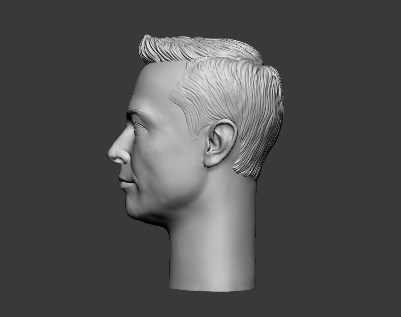 Elon Musk Head 3D print model_9