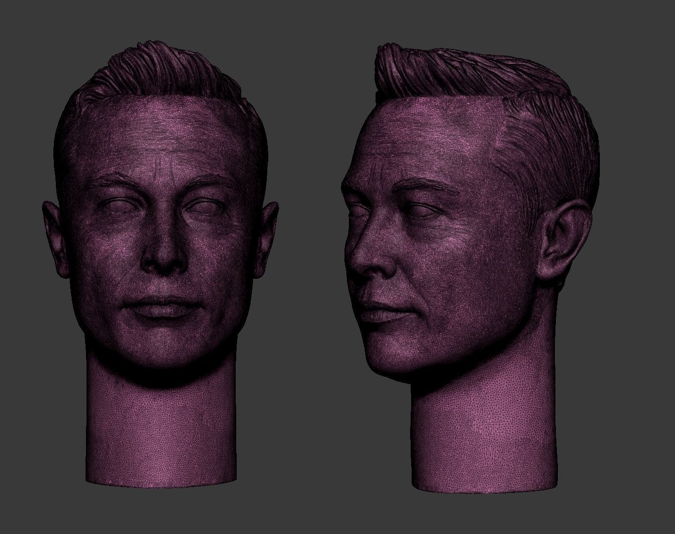Elon Musk Head 3D print model_15