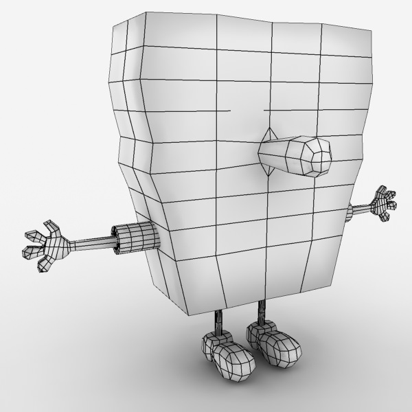 Spongebob SquarePants Low-poly 3D model_9