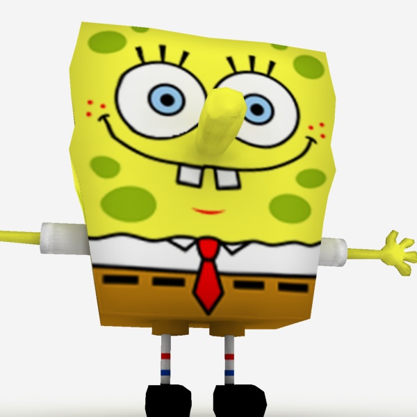 Spongebob SquarePants Low-poly 3D model_5