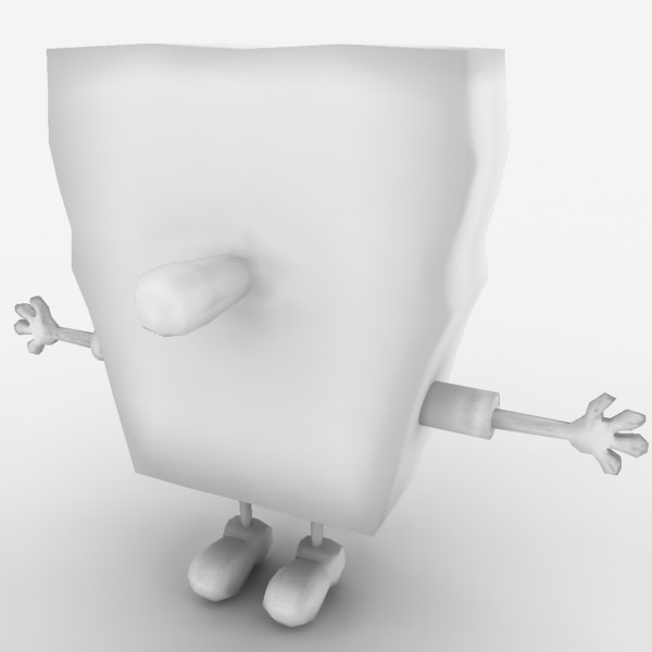 Spongebob SquarePants Low-poly 3D model_6