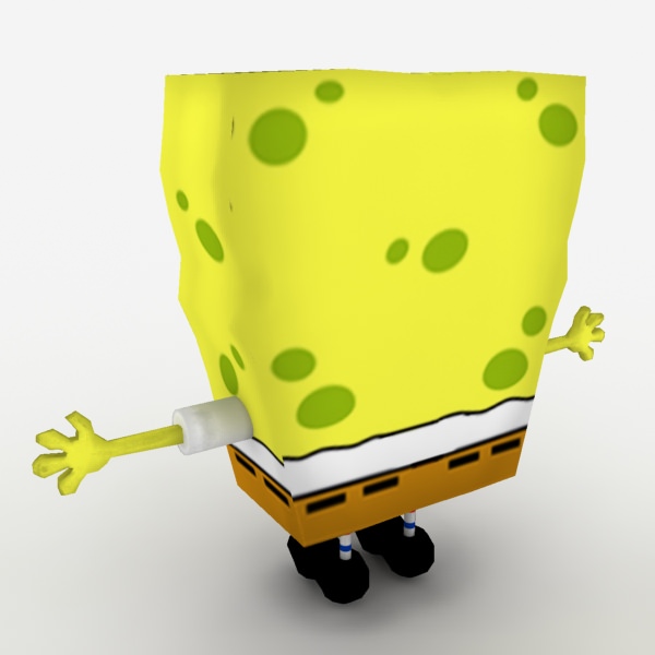 Spongebob SquarePants Low-poly 3D model_1