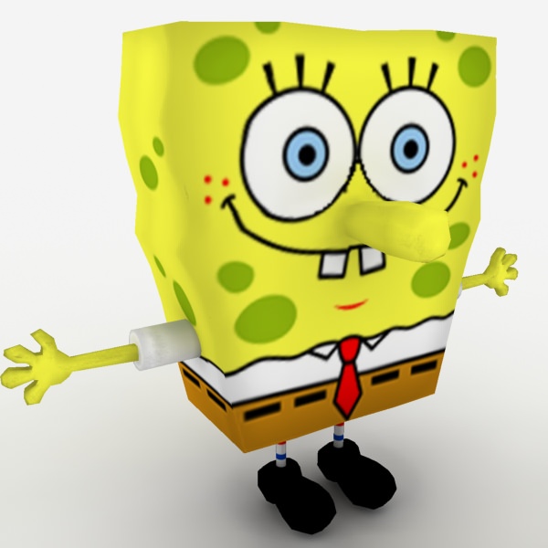Spongebob SquarePants Low-poly 3D model_2